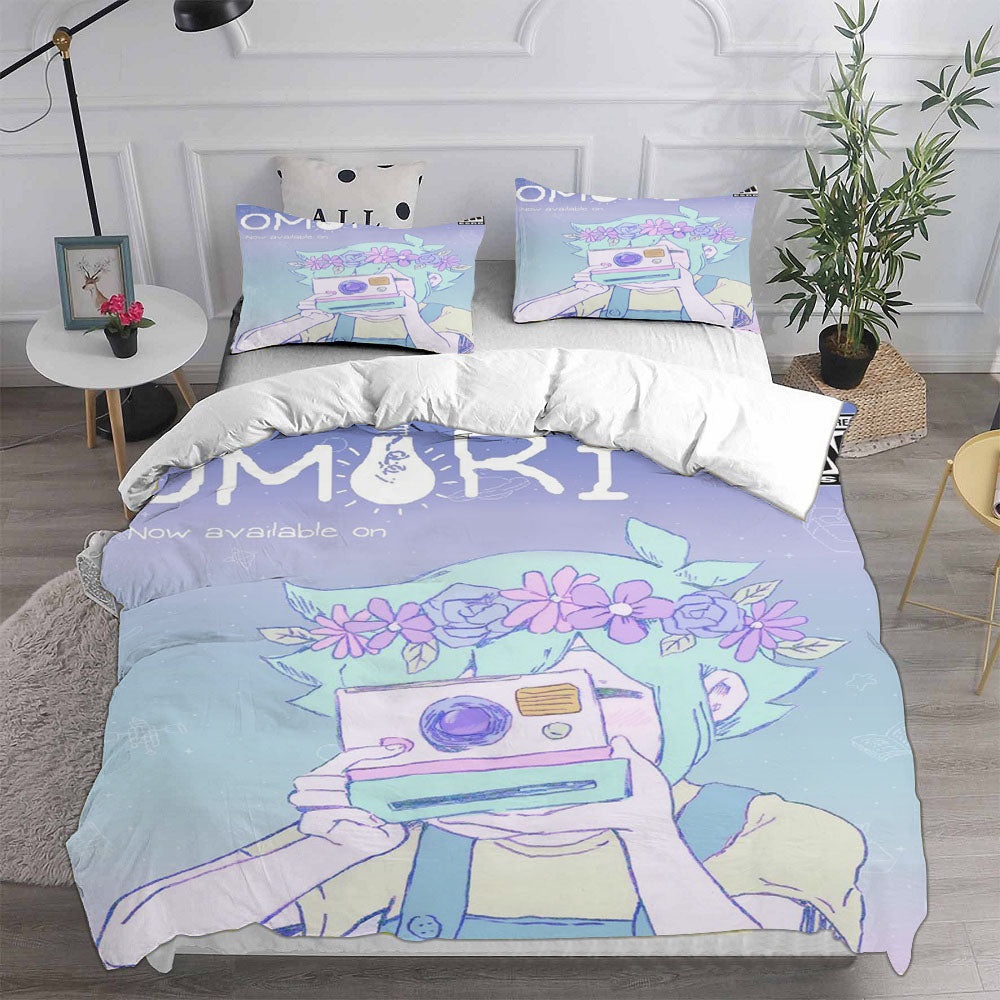 Omori Bedding Sets Gift For Christmas, Thanksgiving, Halloween