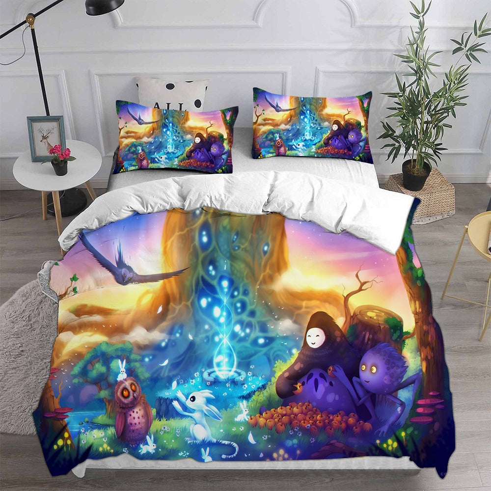 Ori and the Blind Forest Decorative Bedding Sets For Fan, Halloween, Christmas, Thanksgiving