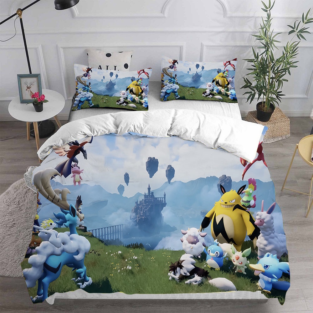 Palworld Bedding Sets Duvet Cover, Flatsheet, Pillowcase For Your Lover
