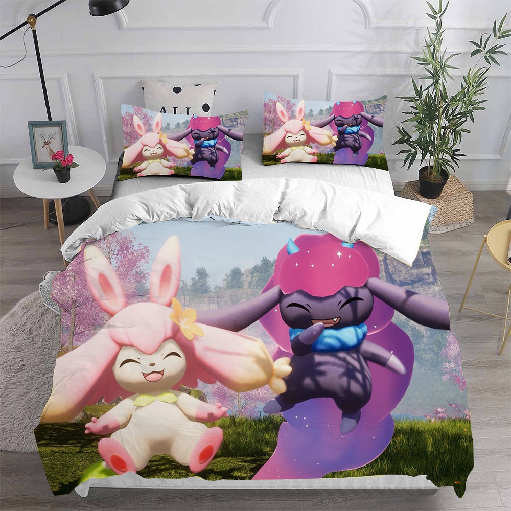 Palworld Bedding Sets Gift For Christmas, Halloween, Black Friday