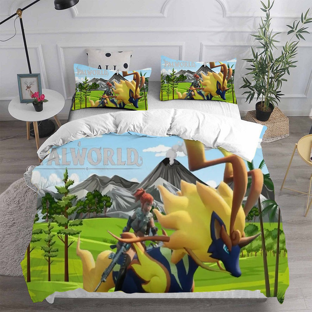Palworld Bedding Sets Gift For Wife, Husband, Besties