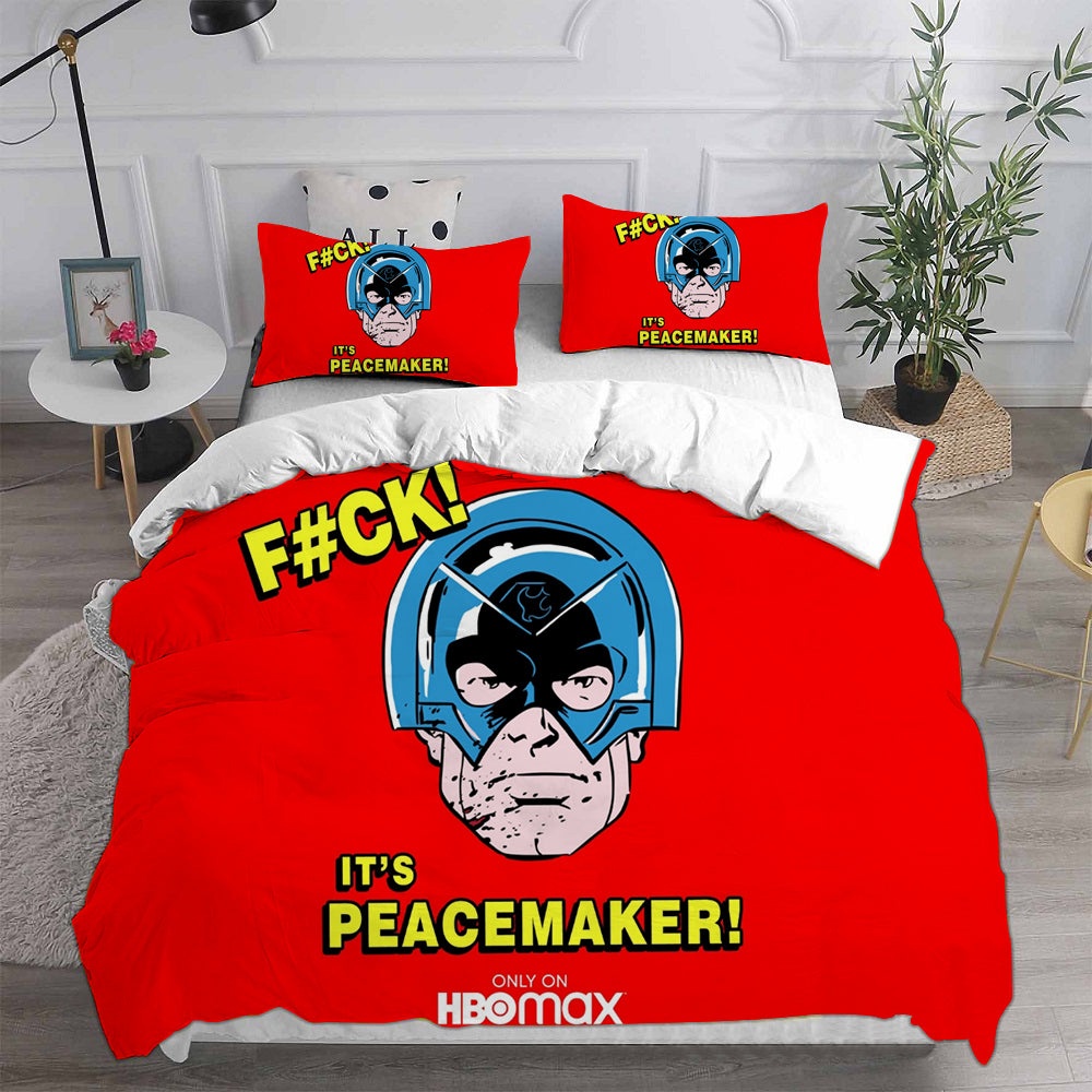 Peacemaker Decorative Bedding Sets For Fan, Halloween, Christmas, Thanksgiving