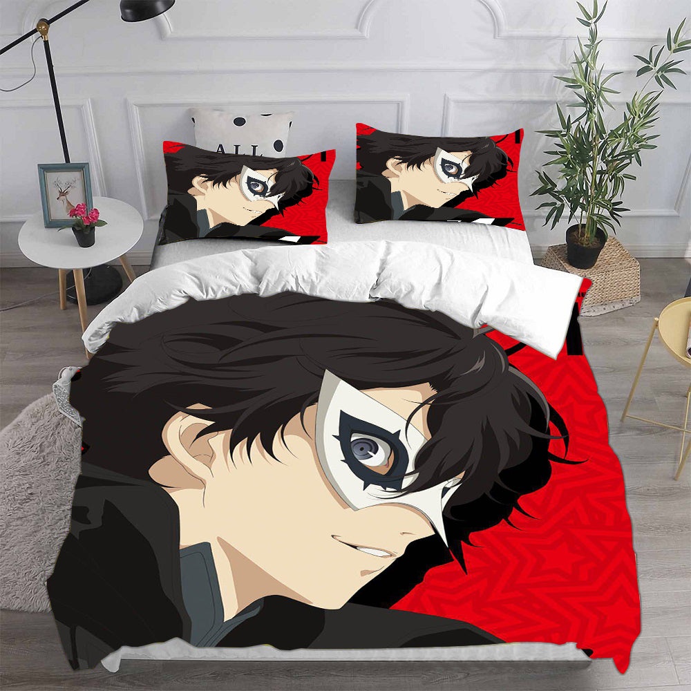Persona 5 Bedding Sets Gift For Fathers Day, Halloween, Christmas
