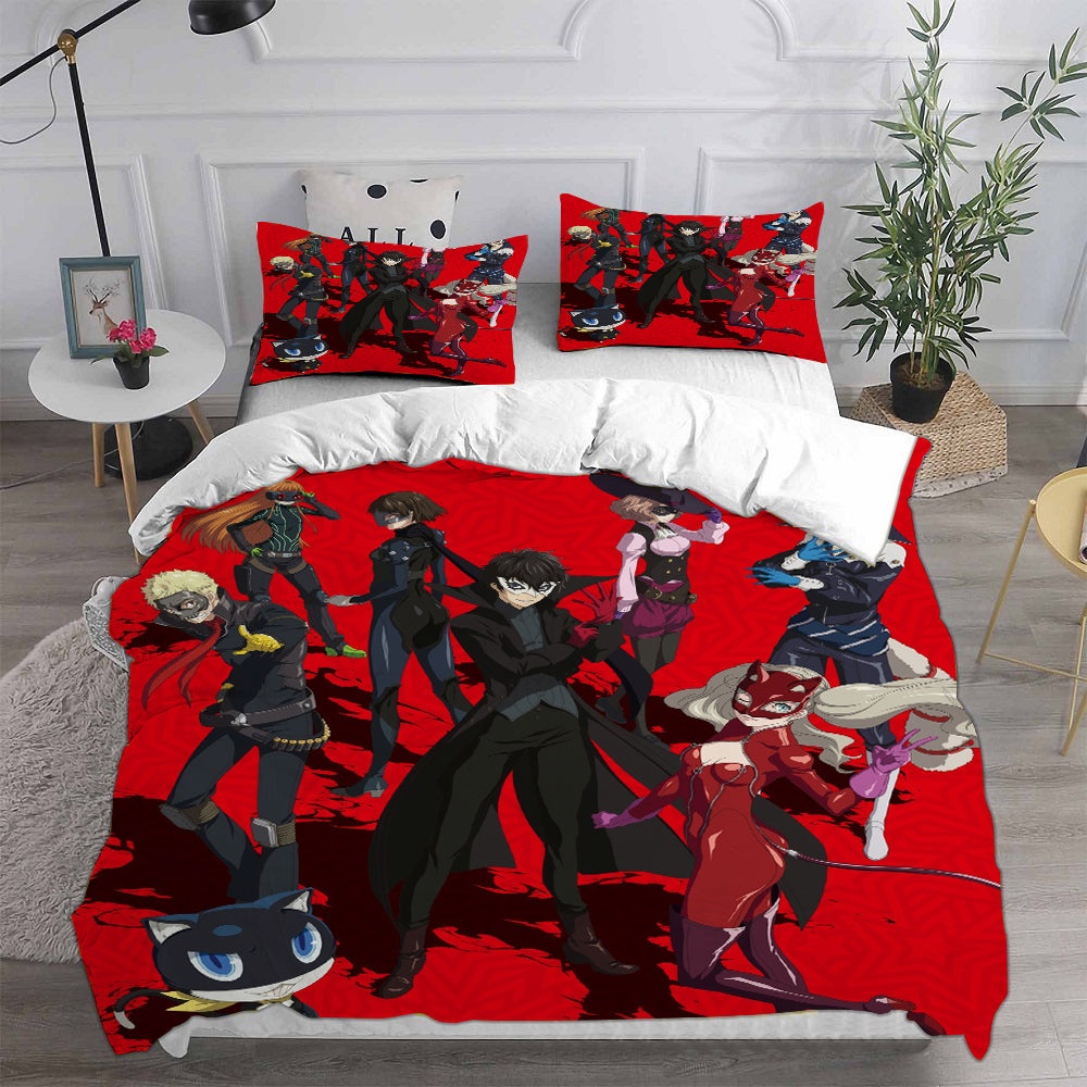 Persona 5 Bedding Sets Gift For Christmas, Halloween, Black Friday