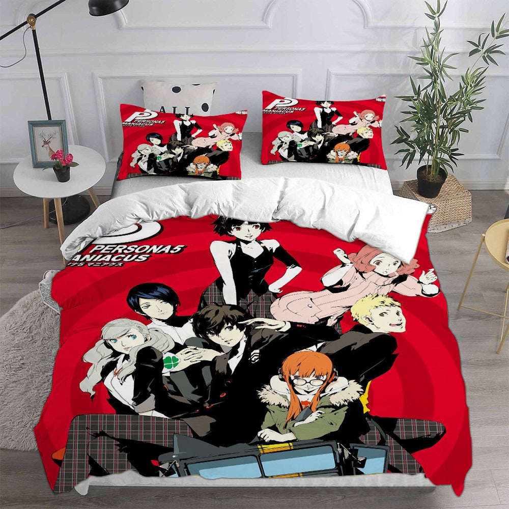 Persona 5 Bedding Sets Duvet Cover, Flatsheet, Pillowcases For Every Bedroom
