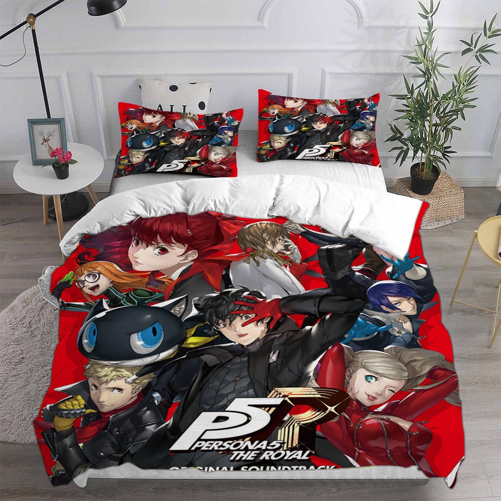 Persona 5 Bedding Sets Gifts For Family Members On Christmas, Black Friday