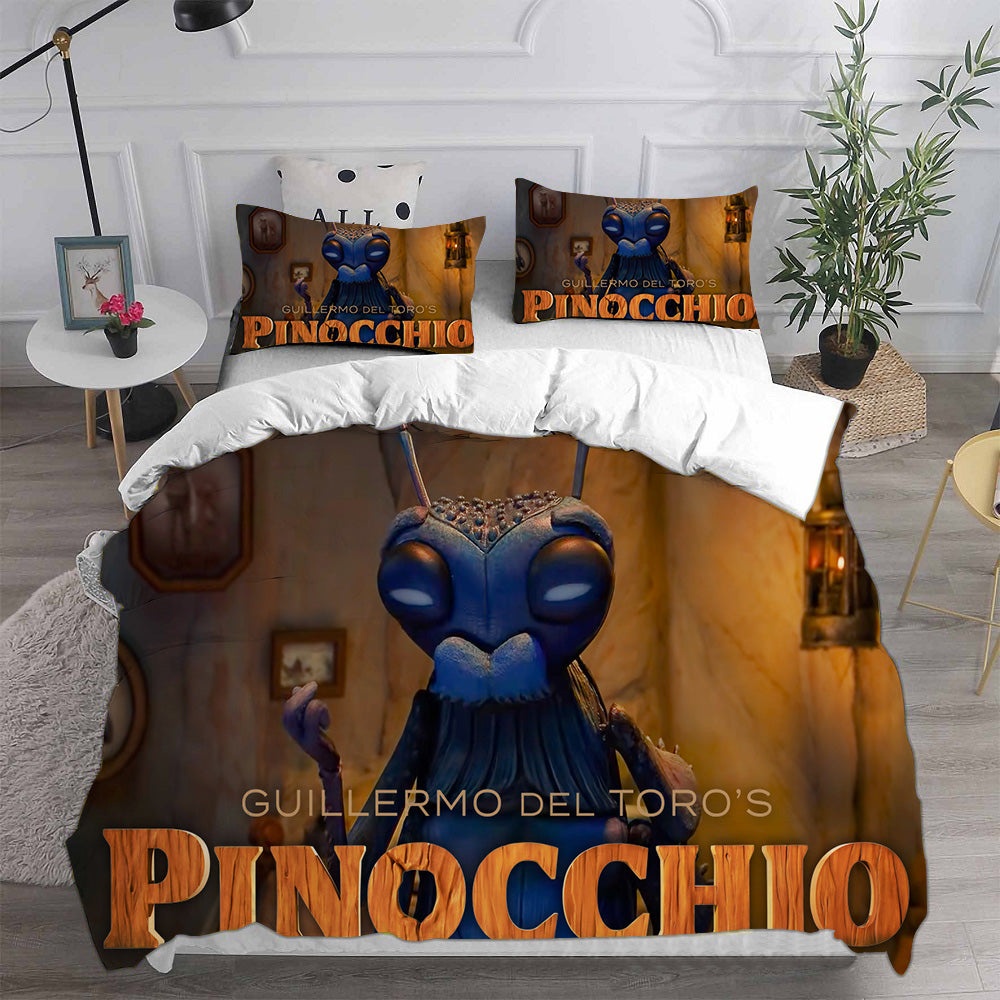 Pinocchio Bedding Sets Duvet Cover, Flatsheet, Pillowcases Perfect Gift For Fans