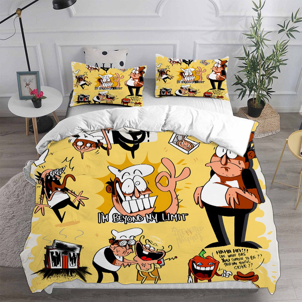 Pizza Tower Bedding Sets Gift For Birthday, Halloween, Christmas, Thanksgiving