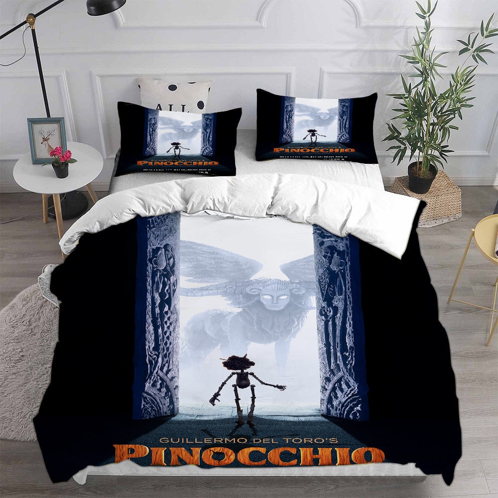 Pinocchio Bedding Sets Gift For Christmas, Halloween, Black Friday