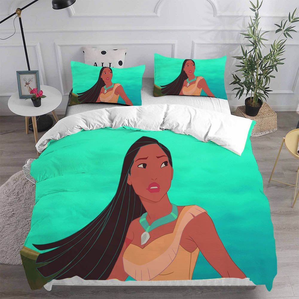 Pocahontas Bedding Sets Gift For Fathers Day, Halloween, Christmas