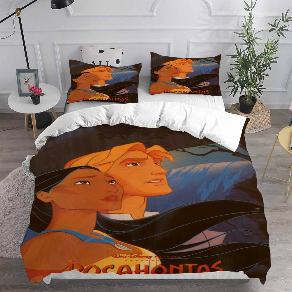 Pocahontas Bedding Sets Gift For Christmas, Halloween, Black Friday