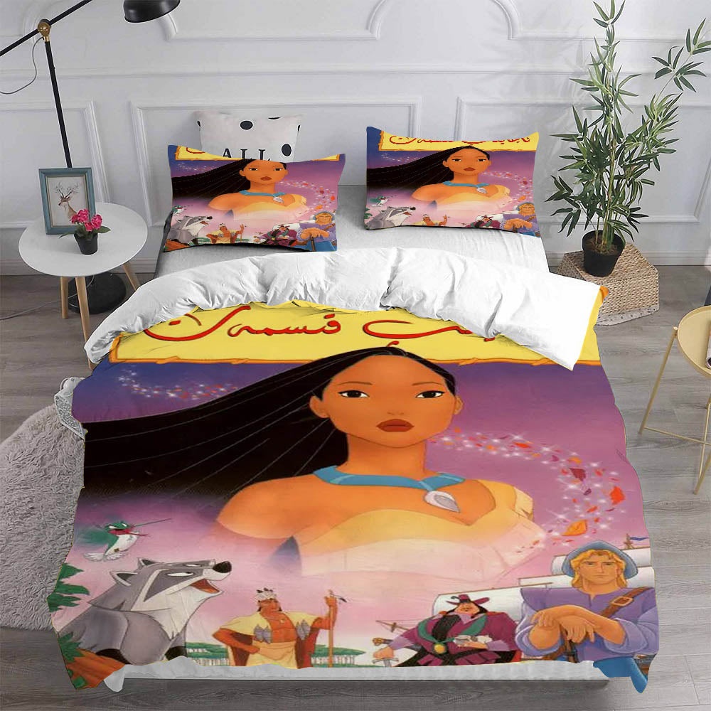 Pocahontas Bedding Sets Duvet Cover, Flatsheet, Pillowcases Perfect Gift For Fans