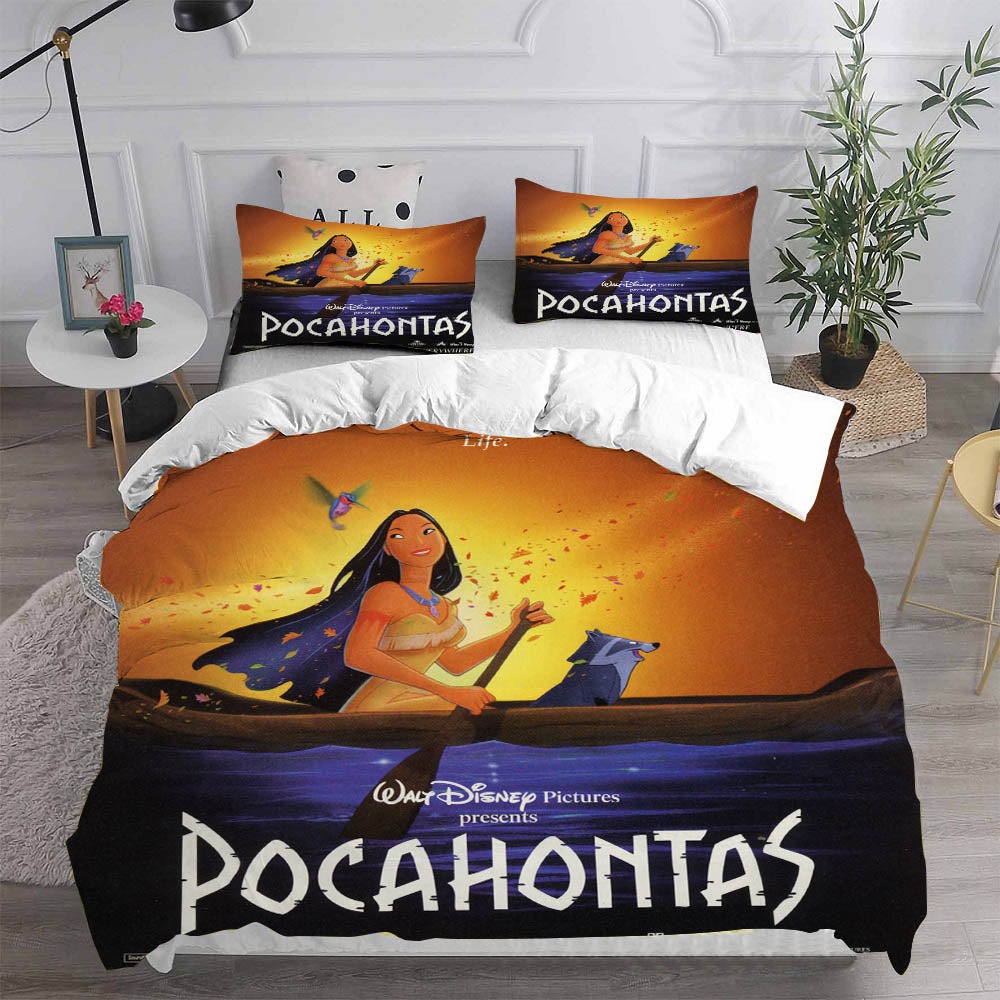 Pocahontas Bedding Sets Gift For Halloween, Thanksgiving, Christmas