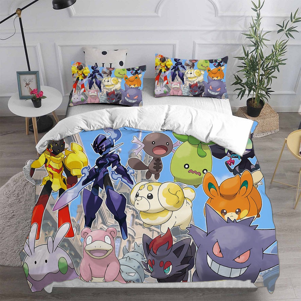 Pokemon Scarlet And Violet Bedding Sets Gift For Christmas, Birthday, Thanksgiving