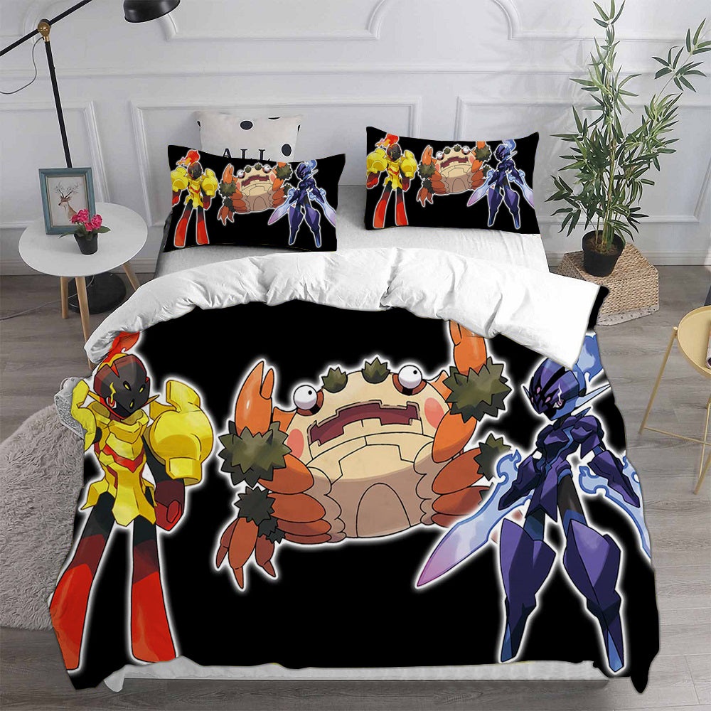 Pokemon Scarlet And Violet Bedding Sets Duvet Cover, Flatsheet, Pillowcases Perfect Gift For Fans