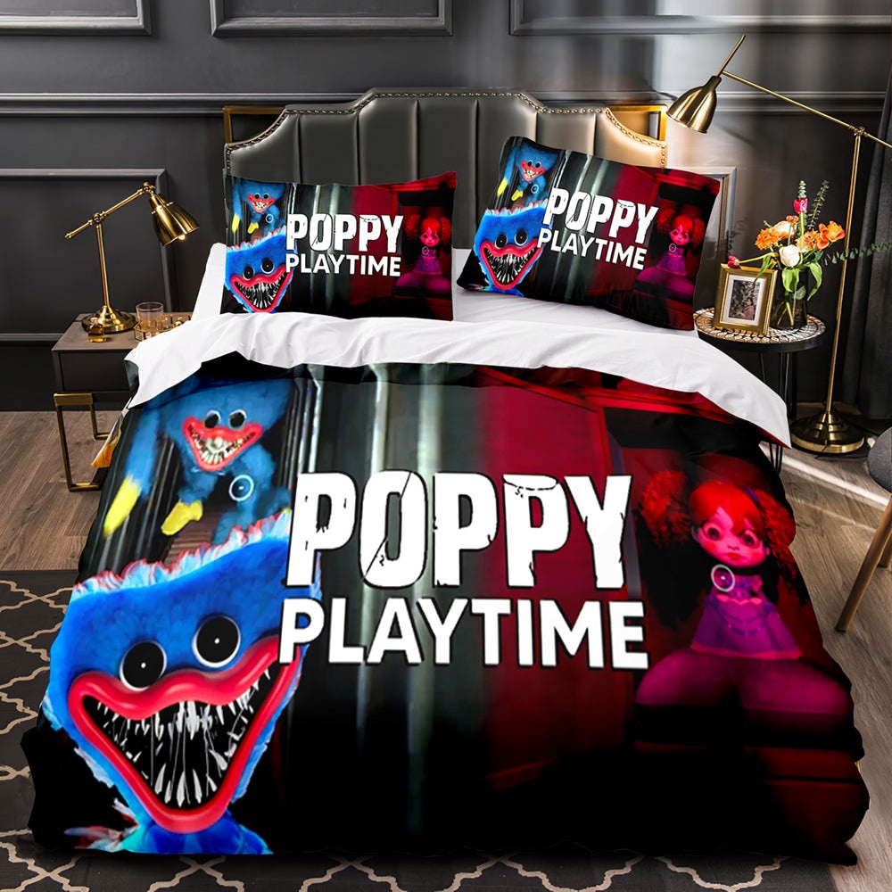 Poppy Playtime Bedding Sets Duvet Cover, Flatsheet, Pillowcases Perfect Gift For Fans