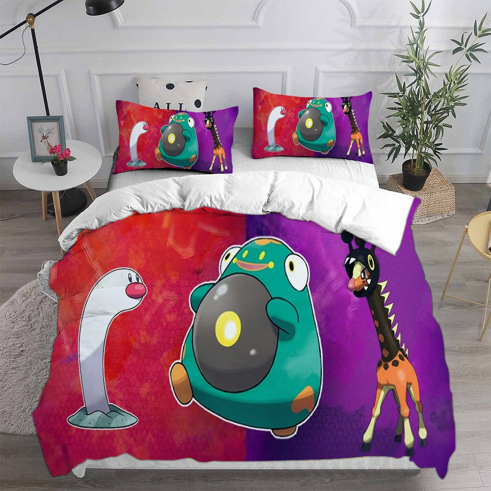 Pokemon Scarlet And Violet Bedding Sets Gift For Christmas, Thanksgiving, Halloween