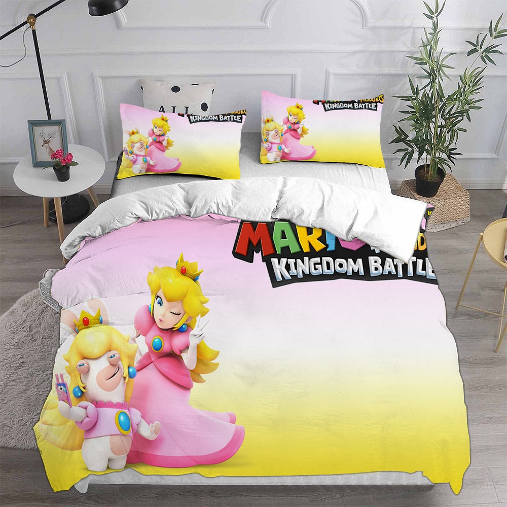 Princess Peach Bedding Sets Gift For Wife, Husband, Besties