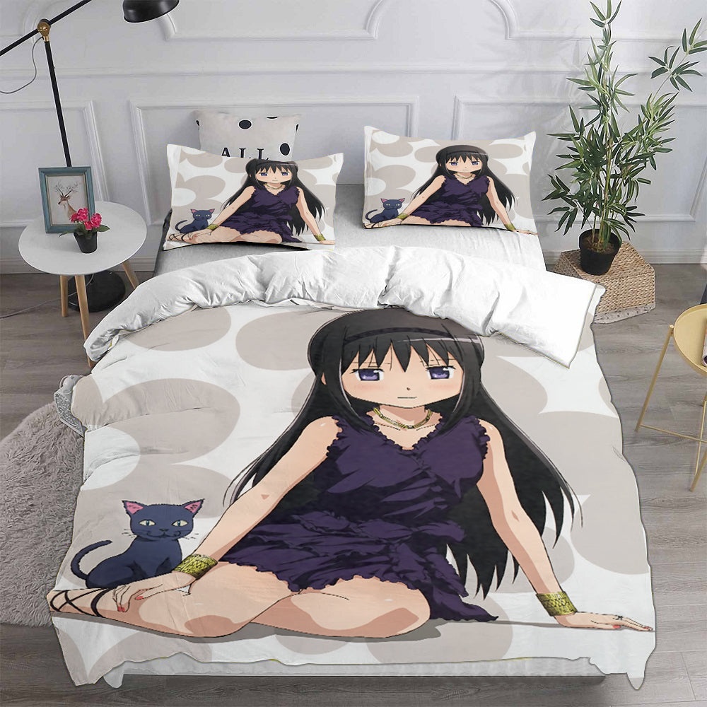 Puella Magi Madoka Magica Bedding Sets Gift For Christmas, Thanksgiving, Halloween