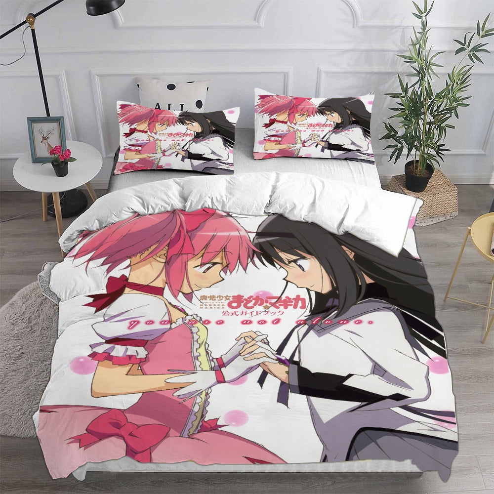 Puella Magi Madoka Magica Bedding Sets Gift For Christmas, Birthday, Thanksgiving