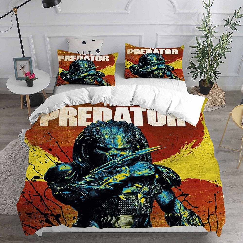 Predator Bedding Sets Gift For Halloween, Thanksgiving, Christmas