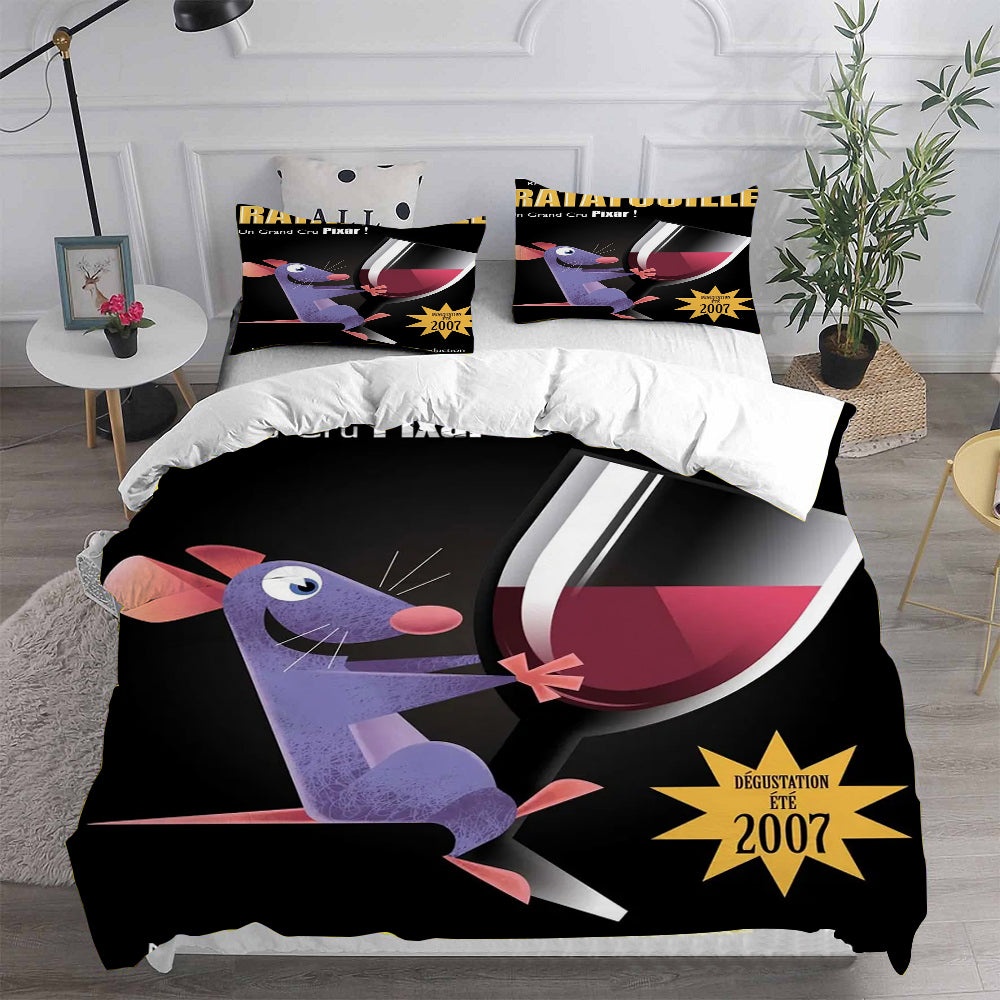 Ratatouille Decorative Bedding Sets For Fan, Halloween, Christmas, Thanksgiving