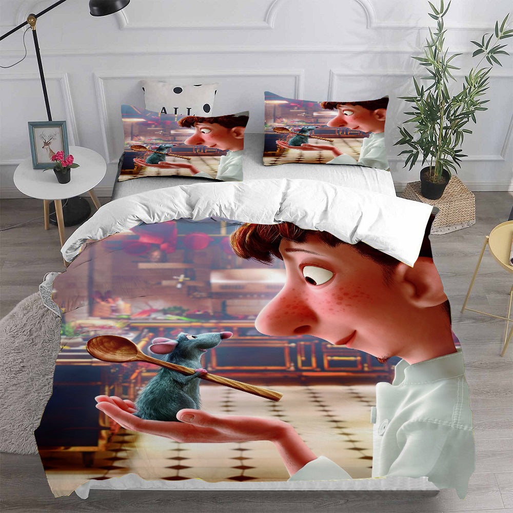 Ratatouille Bedding Sets Gift For Halloween, Thanksgiving, Christmas