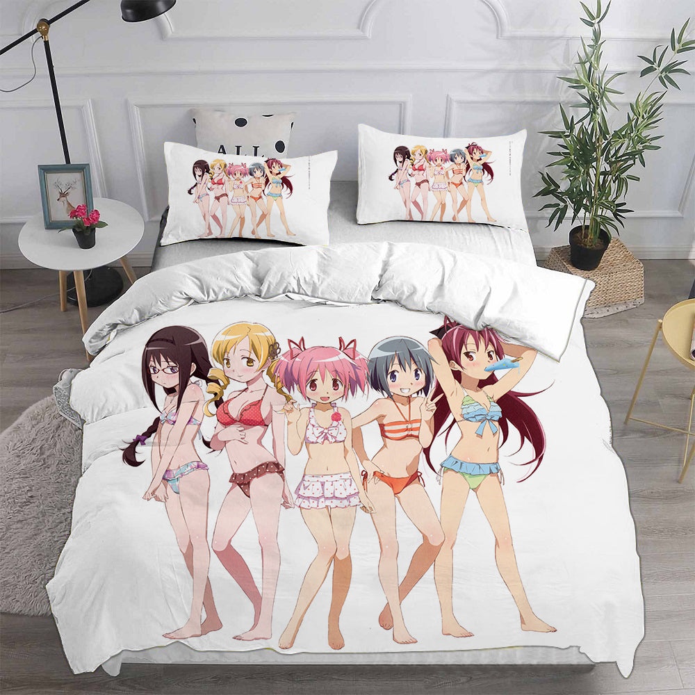 Puella Magi Madoka Magica Bedding Sets Gift For Wife, Husband, Besties