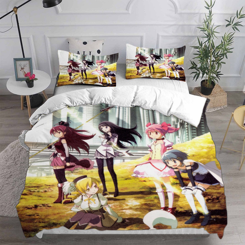 Puella Magi Madoka Magica Bedding Sets Gifts For Family Members On Christmas, Black Friday