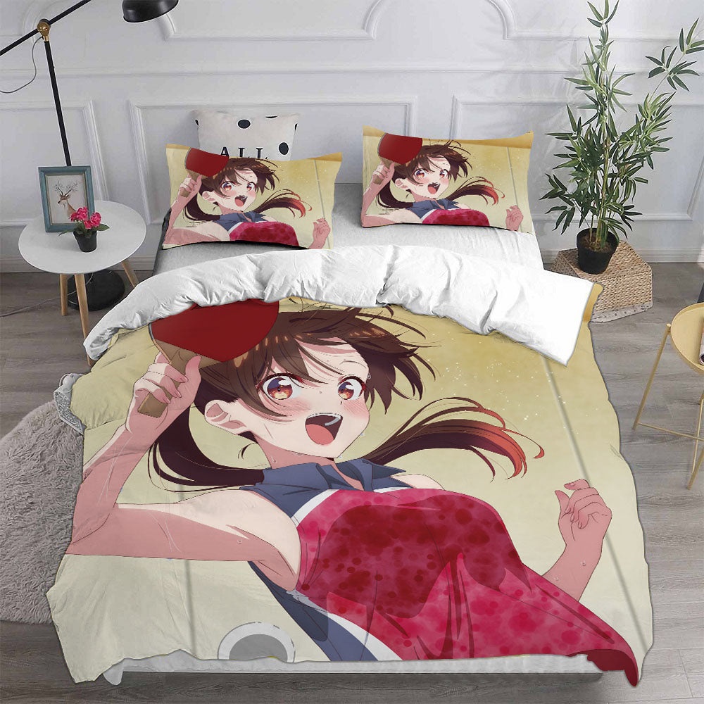Rent A Girlfriend Season 2 Bedding Sets Duvet Cover, Flatsheet, Pillowcase For Your Lover