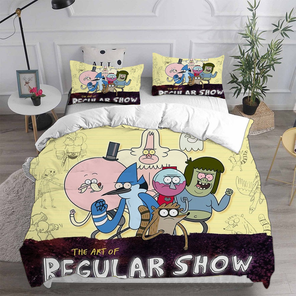 Regular Show Helltaker Bedding Sets Gifts For Family Members On Christmas, Black Friday