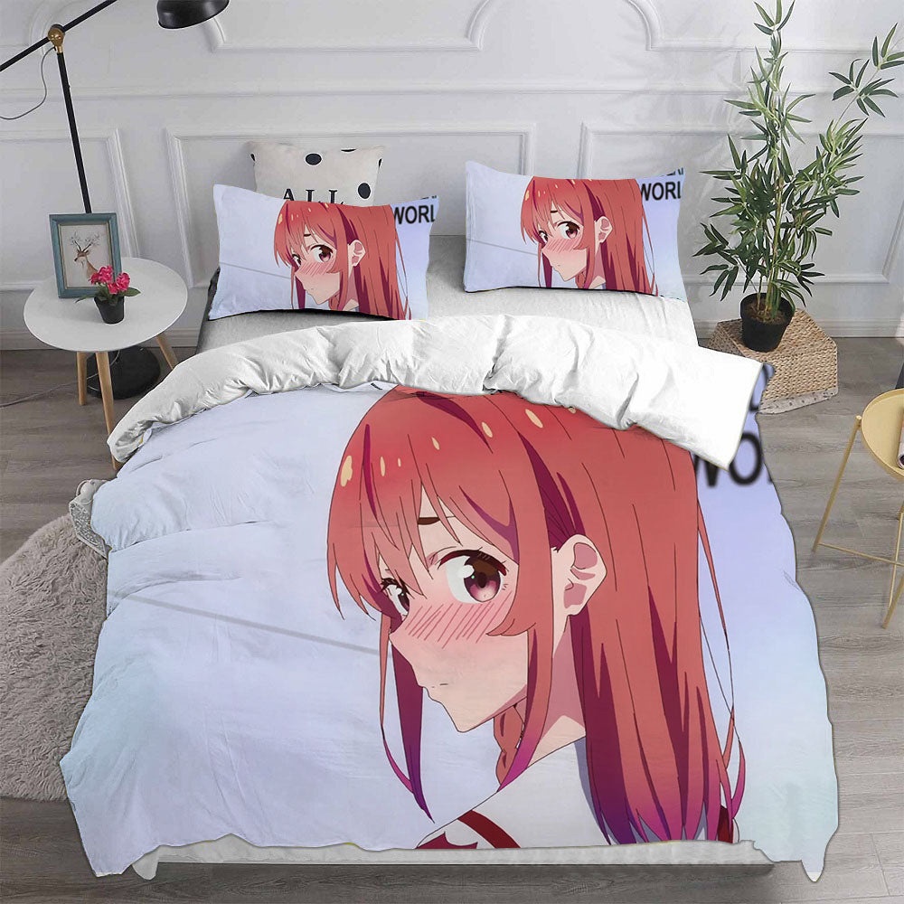 Rent A Girlfriend Season 2 Decorative Bedding Sets For Fan, Halloween, Christmas, Thanksgiving