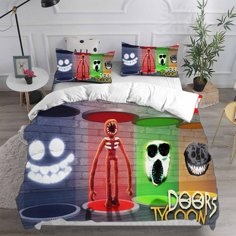 Roblox Doors Bedding Sets Duvet Cover, Flatsheet, Pillowcases Perfect Gift For Fans