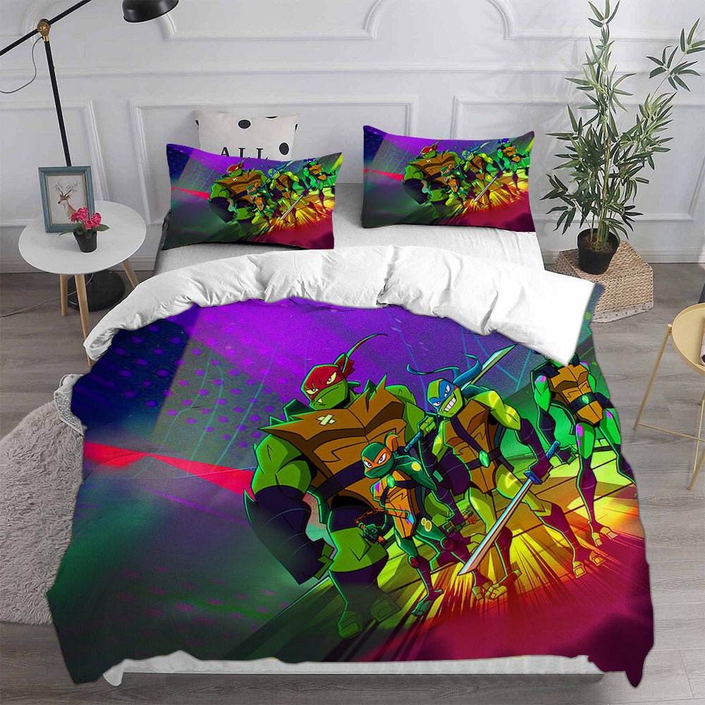 Rise of the Teenage Mutant Ninja Turtles Bedding Sets Gift For Christmas, Halloween, Black Friday
