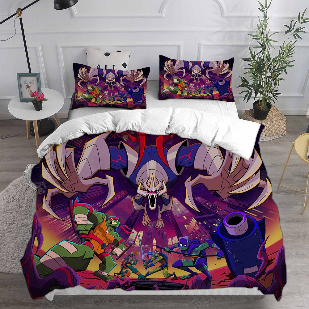 Rise of the Teenage Mutant Ninja Turtles Bedding Sets Duvet Cover, Flatsheet, Pillowcase For Your Lover