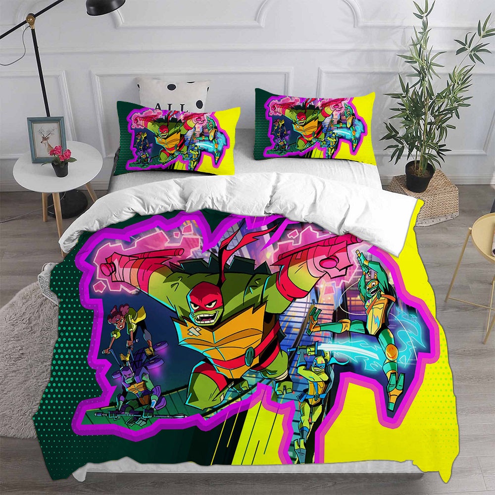 Rise of the Teenage Mutant Ninja Turtles Bedding Sets Gift For Birthday, Halloween, Christmas, Thanksgiving