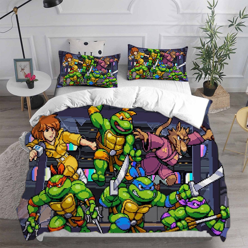 Rise of the Teenage Mutant Ninja Turtles Bedding Sets Gift For Fathers Day, Halloween, Christmas
