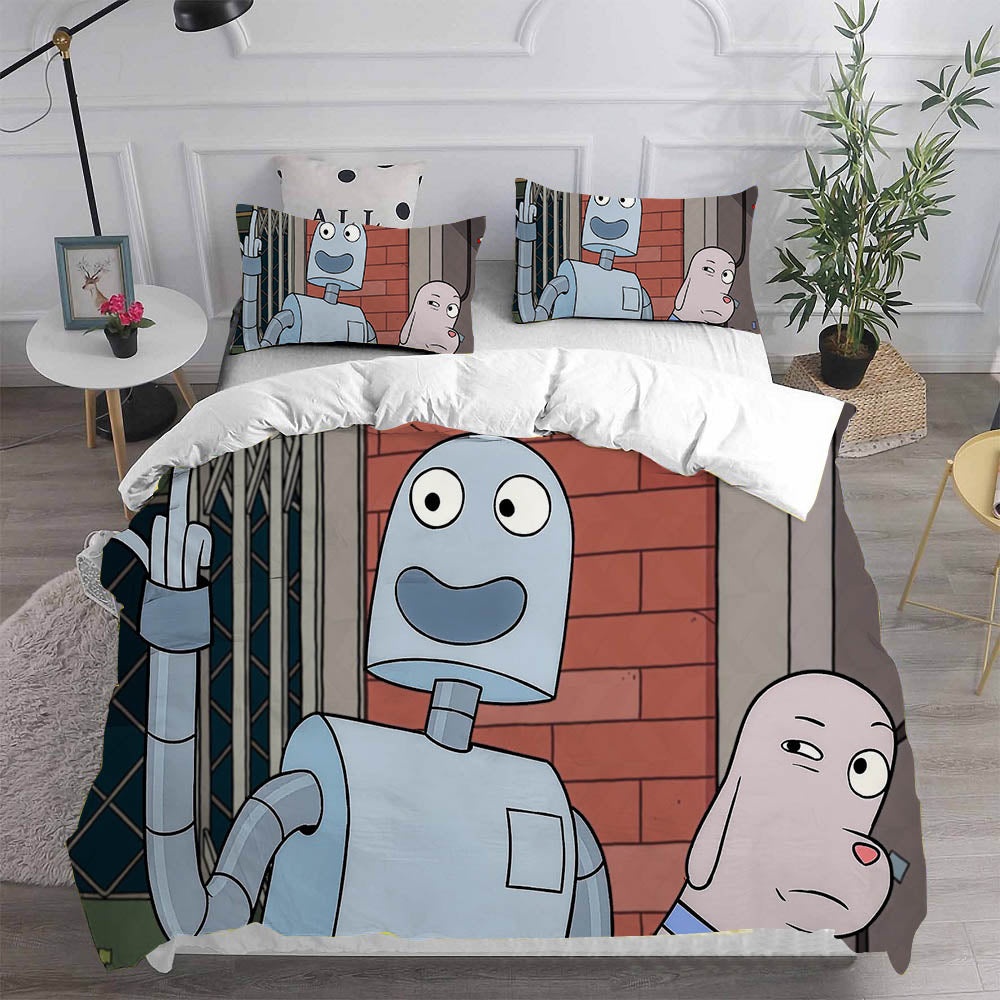 Robot Dreams Bedding Sets Duvet Cover, Flatsheet, Pillowcases For Every Bedroom
