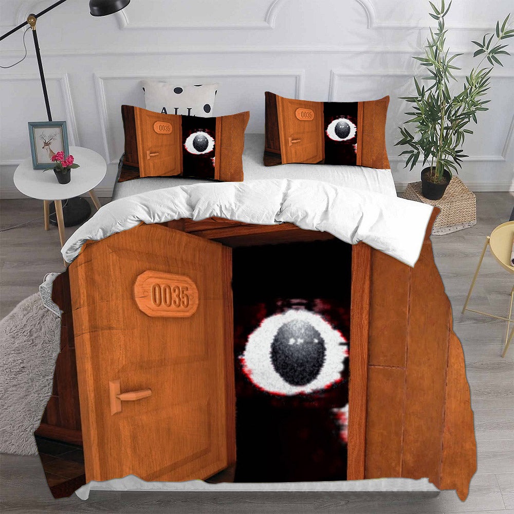 Roblox Doors Bedding Sets Gift For Halloween, Thanksgiving, Christmas