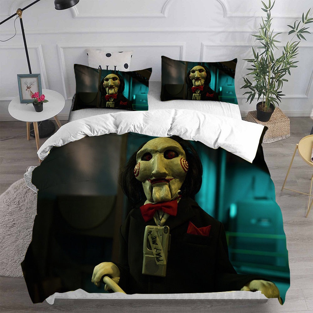 Saw Bedding Sets Gift For Birthday, Halloween, Christmas, Thanksgiving