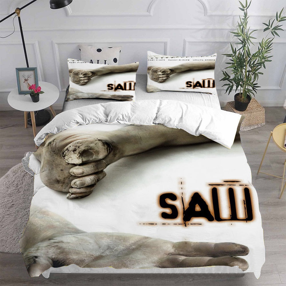 Saw Bedding Sets Duvet Cover, Flatsheet, Pillowcases Perfect Gift For Fans