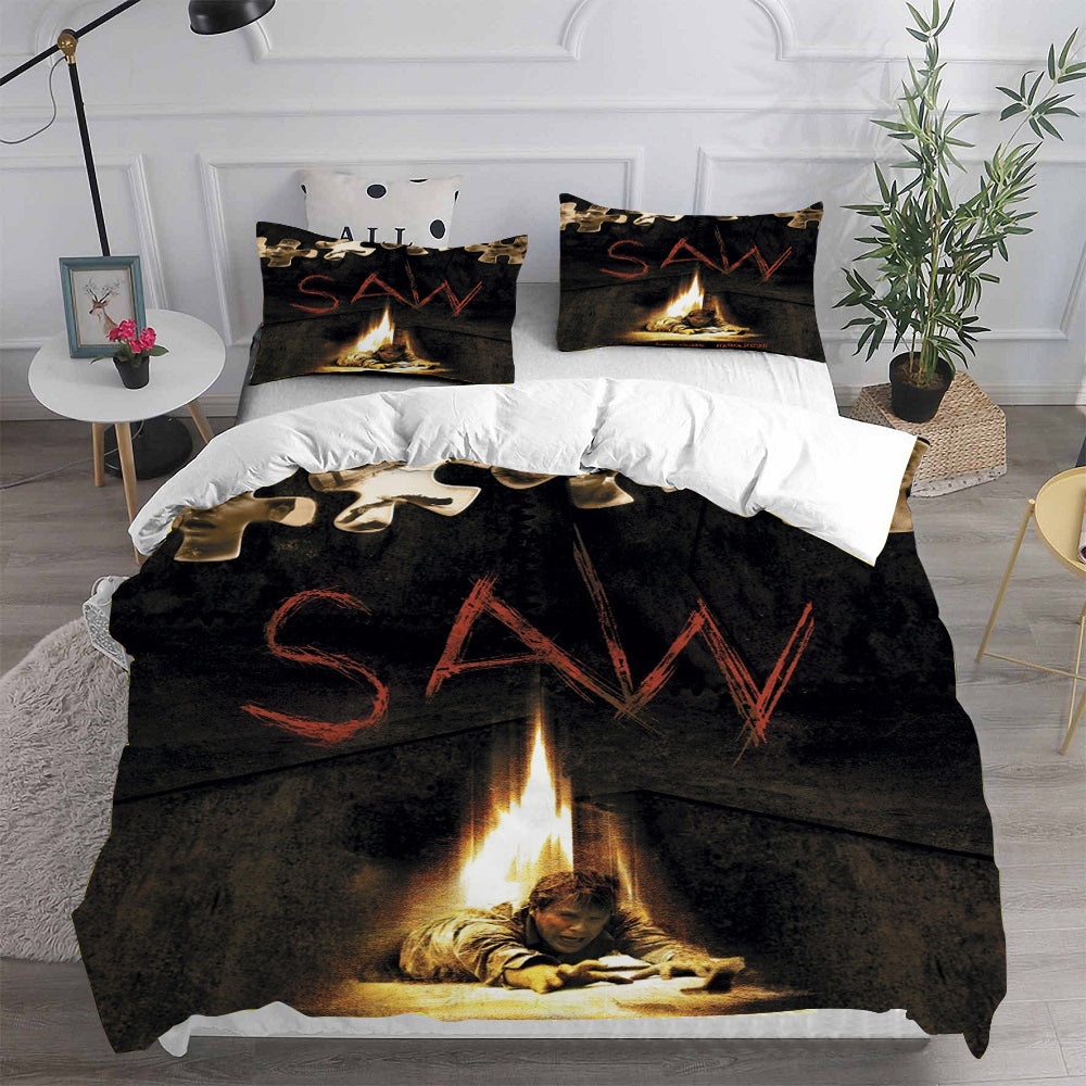 Saw Bedding Sets Duvet Cover, Flatsheet, Pillowcase For Your Lover