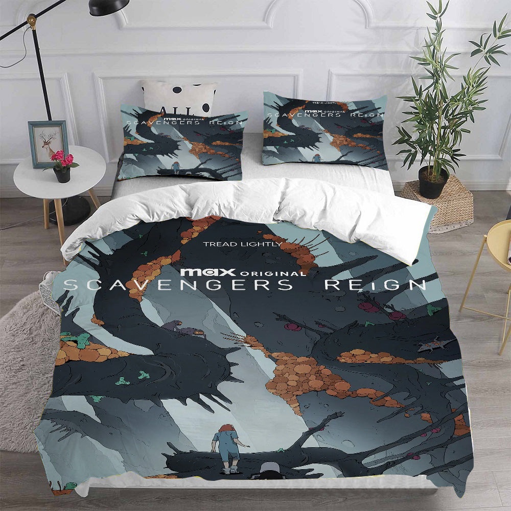 Scavengers Reign Bedding Sets Duvet Cover, Flatsheet, Pillowcase For Your Lover