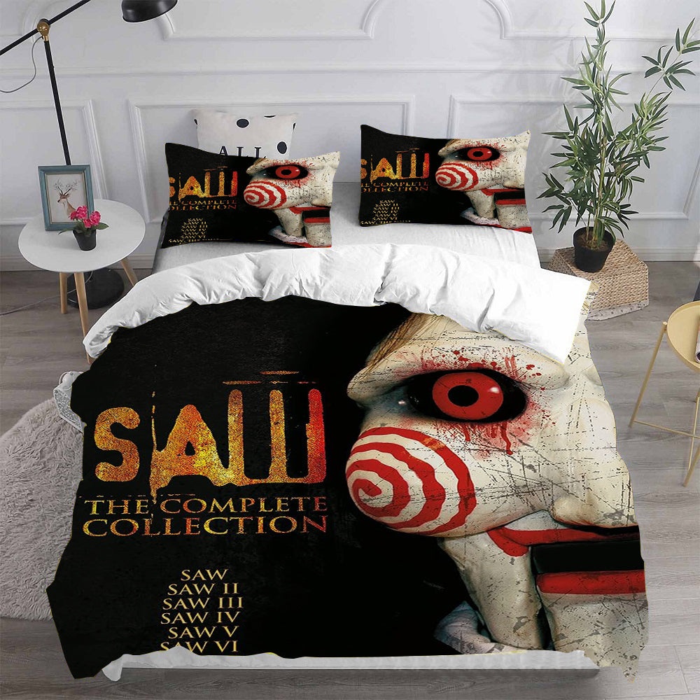 Saw Bedding Sets Gift For Fathers Day, Halloween, Christmas