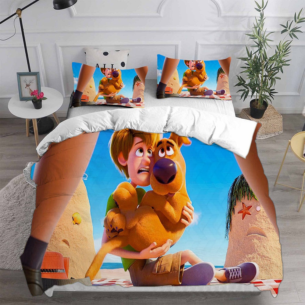 Scoob Bedding Sets Gift For Birthday, Halloween, Christmas, Thanksgiving