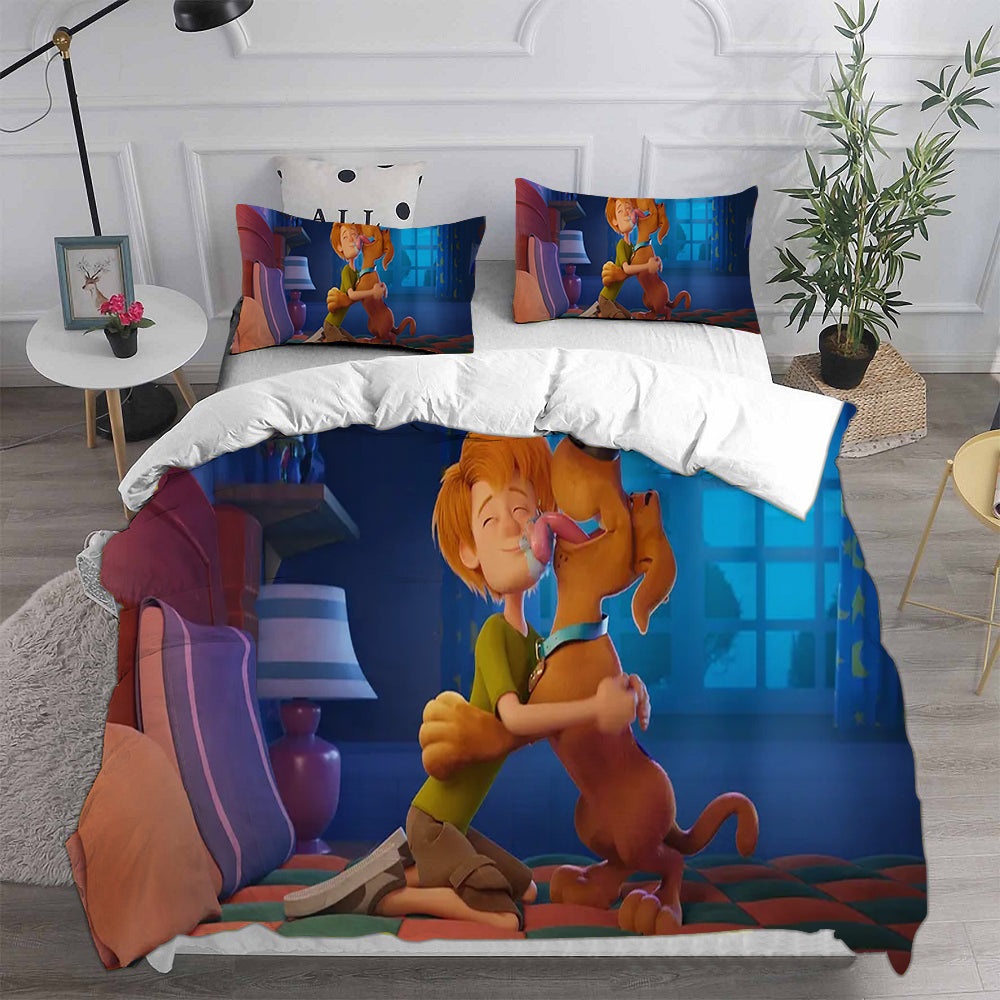 Scoob Bedding Sets Gift For Halloween, Thanksgiving, Christmas
