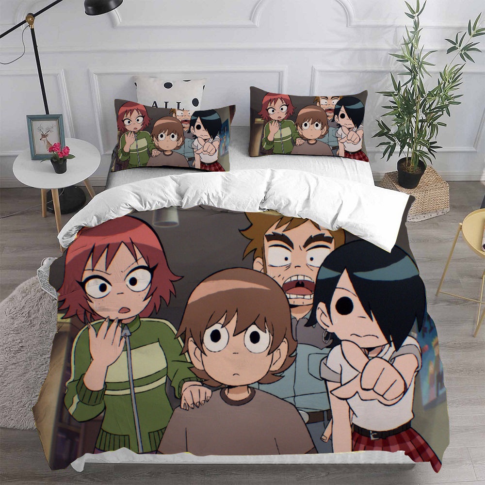 Scott Pilgrim Takes Off Bedding Sets Duvet Cover, Flatsheet, Pillowcase For Your Lover