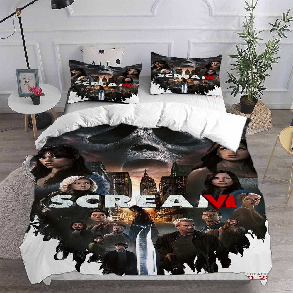 Scream VI Bedding Sets Gift For Christmas, Halloween, Black Friday