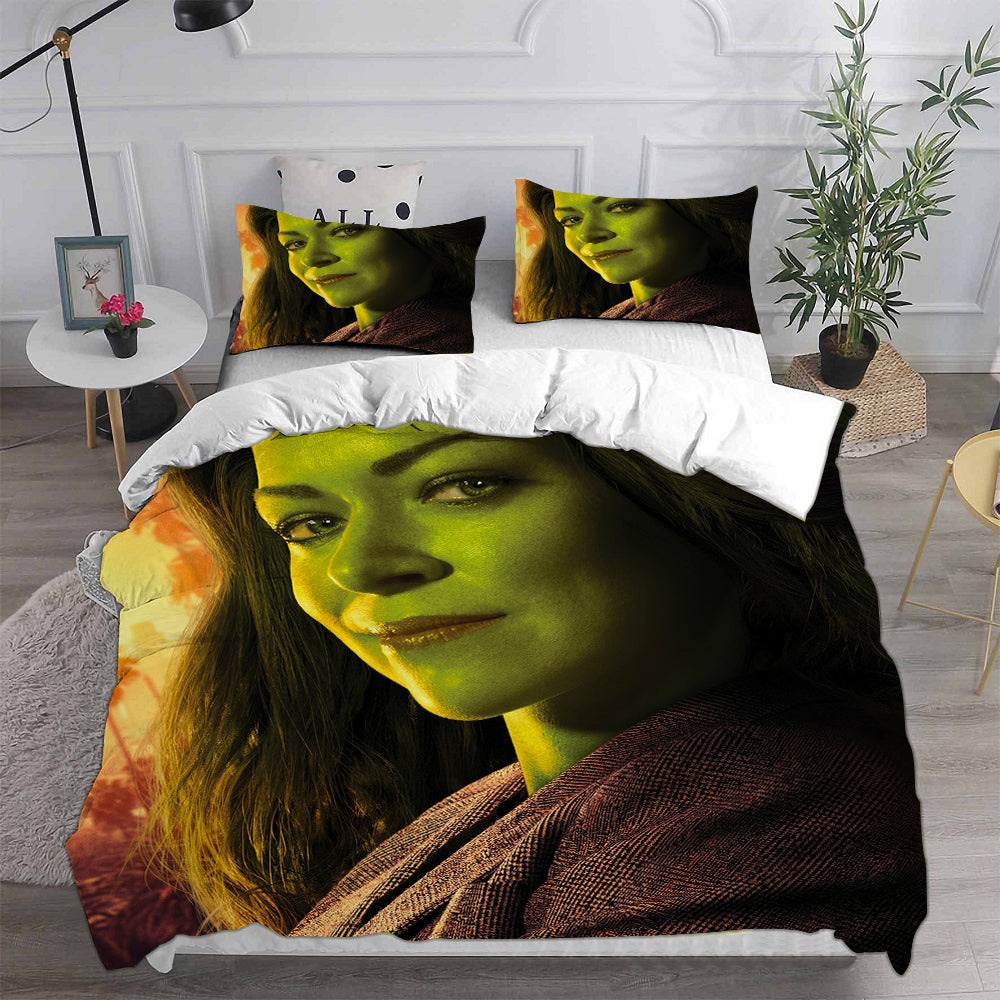 She Hulk 2022 Bedding Sets Duvet Cover, Flatsheet, Pillowcases Perfect Gift For Fans