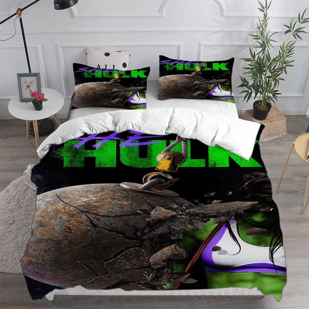 She-Hulk Bedding Sets Gift For Birthday, Halloween, Christmas, Thanksgiving